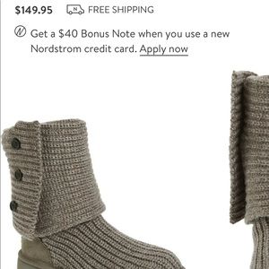 UGG classic Cardy knit boot - 6